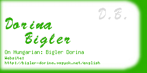 dorina bigler business card